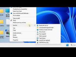 How to Edit Send To Context menu in Windows 10 / 11