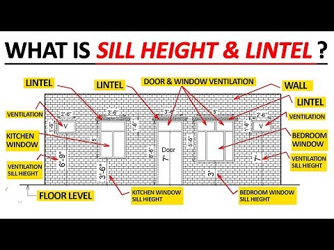 Sill Height of Windows || Lintel || Lintel Level || Sill Level || Window Sill Height