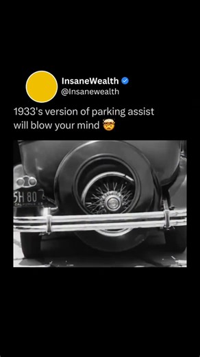 Wealth on Instagram: "Back in 1933, engineers came up with one of the wildest early ideas for parking assist — a car with a fifth wheel that dropped down from underneath to help maneuver into tight spaces. 🚗🛞 When activated, the extra wheel lifted the rear tires slightly and let the car slide sideways, making parallel parking almost effortless. Drivers could pivot, shuffle, and squeeze into spots with precision long before sensors and cameras existed. ⚙️⬅️➡️ It never became mainstream, but it 