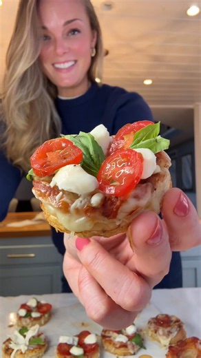 Taste of Home on Instagram: "If a flaky croissant and your favorite pizzeria had a baby, it would look and taste like these pizza bites. Made with buttery puff pastry and whatever toppings your heart desires, these little bites are crisp, gooey, and absolutely impossible to stop eating. Think of these cutout pizza bites as a bagel bite upgrade. They’re quick and easy to assemble and will be a hit at your next party. 🔗 Comment “Pizza Wreaths” and we’ll send @ejscookin’s recipe link to your DMs.