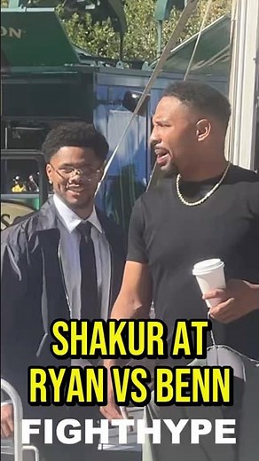 Shakur Stevenson PULLS UP to Ryan Garcia vs Conor Benn with Andre Ward