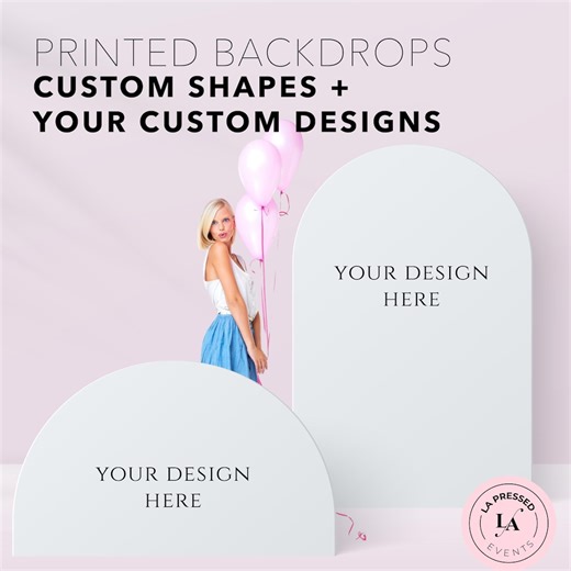 Custom Backdrop, Pastel Arch Backdrops, Custom Shapes, Board Sign Printing, Sign Printing Services, Pastel, Watercolor, Cutouts, Party Decor - Etsy