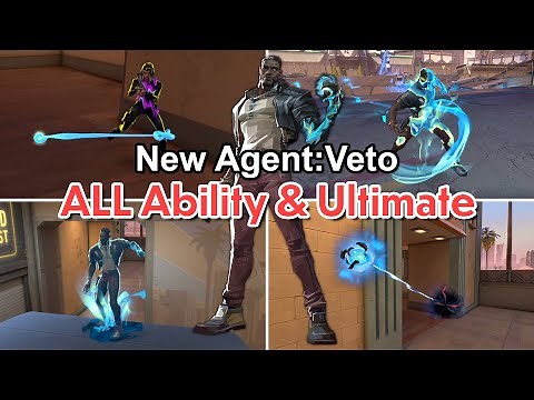 New Agent:Veto ALL Ability & Ultimate in game showcase【 VALORANT 】