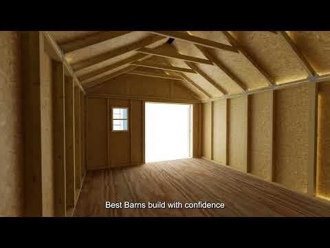 Best Barns 12x12, 12x16 & 12x20 Brandon Wood Storage Shed Kits