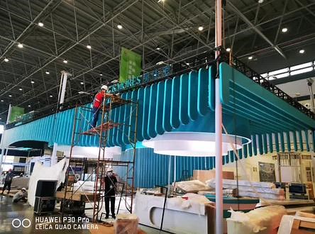 #展览搭建 #展会现场 #工程案例 #施工现场实拍