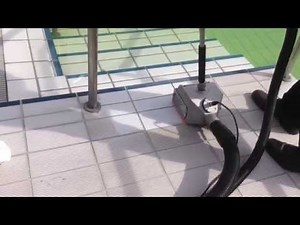 tile and grout cleaning in a swimming pool