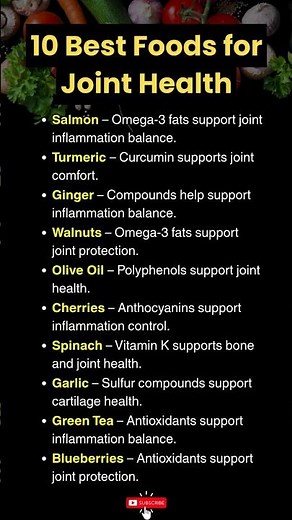 10 Best Foods for Joint Health