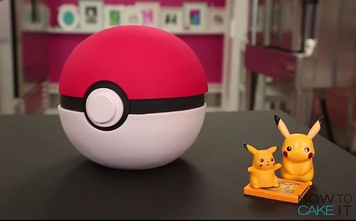 【How to cake it】如何做一个口袋妖怪的精灵球蛋糕!巧克力蛋糕和意大利酥皮奶油奶酪!