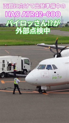[Short Ground Handling Video]🥕The 3rd flight of the day at this airport | Hokkaido Air System HAC...