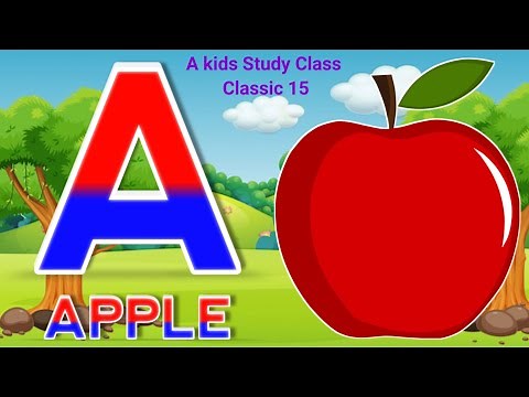 "A is for Apple 🍎 | ABCD Alphabet Phonics Song for Kids | Learn English Alphabet Letters"
