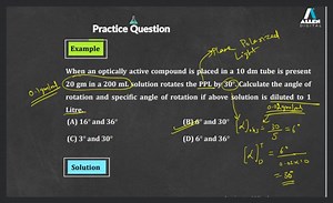 Q.39 When an optically active compound is placed in a 10 \mathr... | Filo
