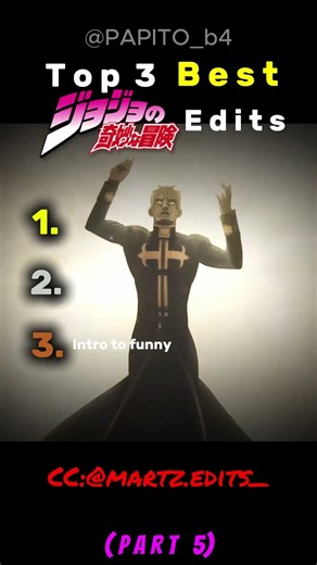 Ranking the Best JoJo Edits PART 5