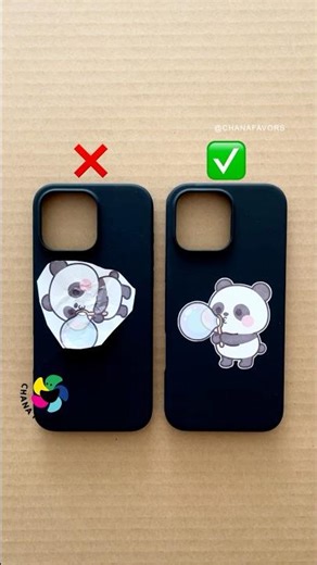 Sticker Deco ✂️ Messy vs. Perfect: Bubble Panda 🎈🐼 #chanafavors #PerfectCut #diy