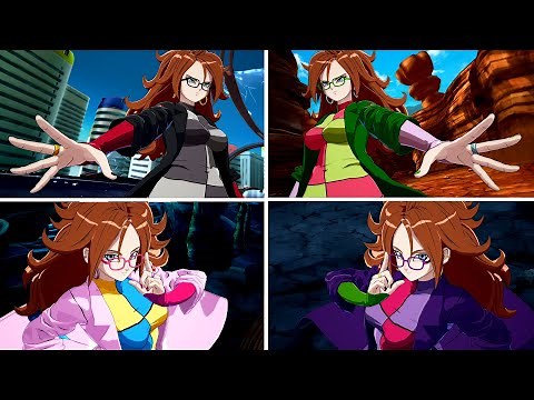 Android 21 Lab Coat All Costumes/Colors - Dragon Ball FighterZ