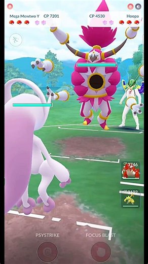 ✨️Mega Mewtwo VS✨️Hoopa Unbound PVP Battle in Pokemkn Go