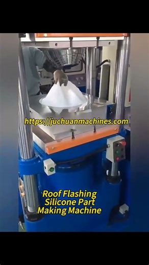 Hydraulic Vulcanizing Hot Press Machine for making Roof Flashing Silicone Part #machine#factory