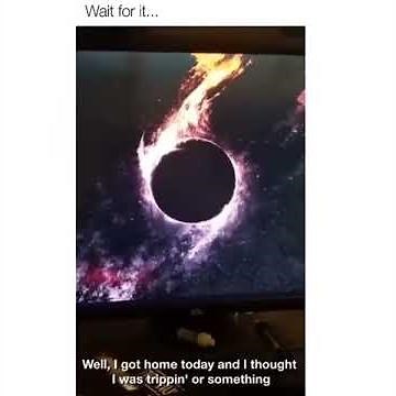 Wait For It... Little Kid Smiling Black Hole Wallpaper Meme Video 😱👦