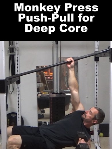 Monkey Press Push-Pull Exercise for Core Strength