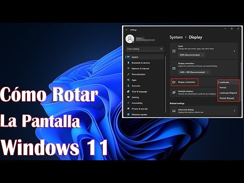 Cómo rotar la pantalla en Windows 11
