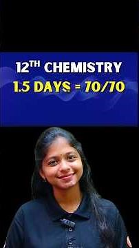 12th Chemistry Live Announcement! 70/70 | 1.5 Days Study Plan Important Questions #tnstateboard