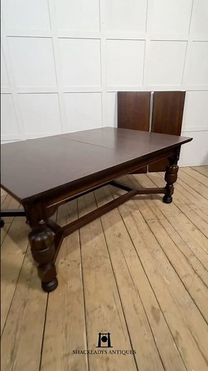 Oak Extending Dining Table By Maple And Co