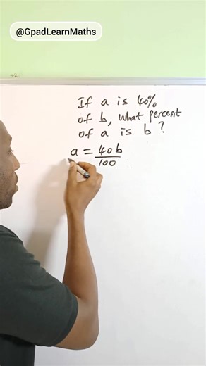 Word problem involving Percentages #percentage #wordproblems #gpadlearnmaths #STEM | Gpad Learn Maths