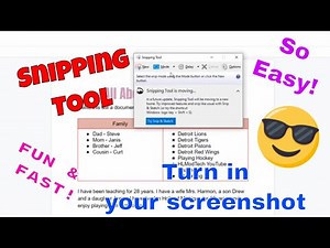 Easy Peasy Screenshots for Google Classroom using Snipping Tool!