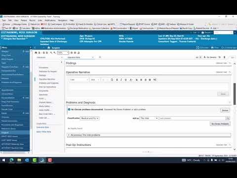 Creating an Op Note and Prescribing Intra Op