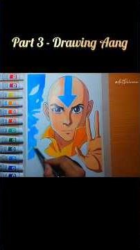 Part 3 - Drawing Aang from Avatar the Last Airbender | Art Delvora #drawing #art #avatar #aang