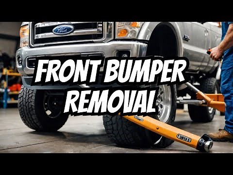 DIY: How to remove the Front Bumper on a Ford Super Duty Truck from 1999 to 2005. #ford
