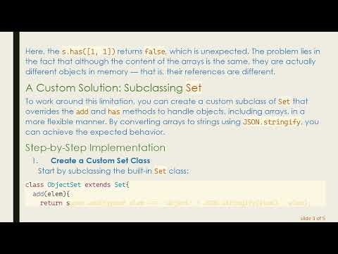 Implementing a Set of Tuples in JavaScript