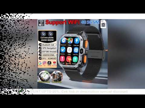 2025New WiFi 5G SIM Card Smart Watch GPS Navigation HD Dual Camera Video Call 64GB ROM Waterproof
