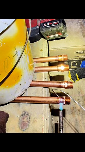 12K views · 153 reactions | Soldering some 3/4" male adapter #plumbing #soldering #plumber | Jeremy Dawkins | Facebook