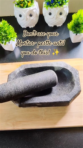 Let's season new Mortal & Pestle✨ #shorts #kitchentips #kitchenhacks #viral