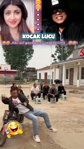 Yang lucu viral 😂😆 Adu skill sepeda listrik