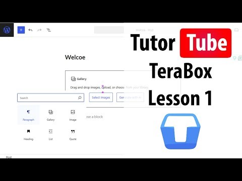 Terabox - Lesson 1 - Accessing TeraBox on the Web
