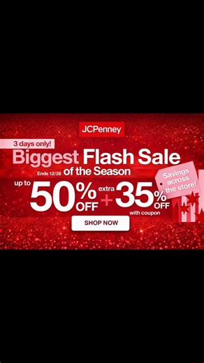 Made For Deals ✨ on Instagram: "🔥 JCPenney Biggest Flash Sale of the Season 🔥 #ad A limited-time flash sale is live with great deals across the store. Perfect time to shop clothing, home, and seasonal finds before it ends. 👉 Shop now 🔗 https://mavely.app.link/fyDUxqMMpZb #JCPenney #FlashSale #SaleAlert #ShoppingDeals"