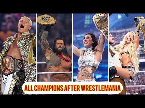 All WWE Champions After WrestleMania 42 🔥 | New Champions List (Roman, Rhea Ripley, Liv & More)