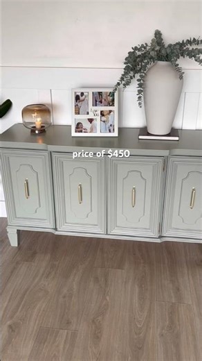 DRAMATIC SIDEBOARD MAKEOVER | SOLD OVERNIGHT!! #furnitureflip #diy #furnituremakeover