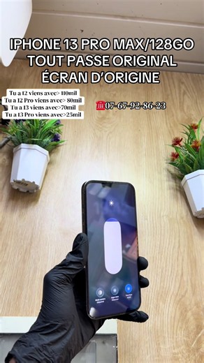 IPhone 13 PRO MAX/128GO TOUT PASSE ORIGINAL/ PRIX: 185mil / TROC ET LIVRAISON POSSIBLE🚚 / ☎️07-67-92-86-23 / 📍Treichville marché Samsung #pourtoi #fyp #iphone13promax #viralvideos #iphoneoriginal