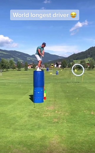 How far could you hit this #tigerwoods #happygilmore #golftok #meme #HolidayOREOke #funny #trend #meme