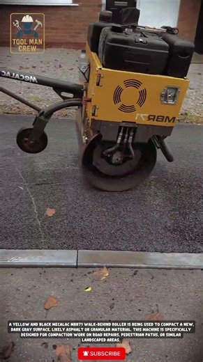 **Construction Equipment Innovation 🚧 Walk-Behind Roller for Neat & Maximum Asphalt Compaction**