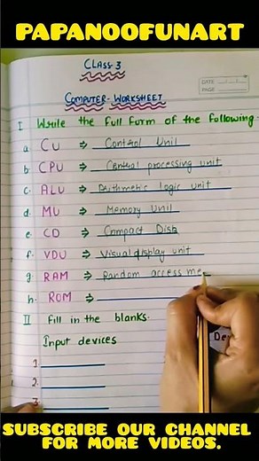 class-3 computer worksheet.computer mcq for daily practice.computer questions.#worksheet.