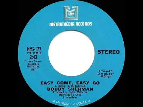1970 HITS ARCHIVE: Easy Come, Easy Go - Bobby Sherman (stereo 45)