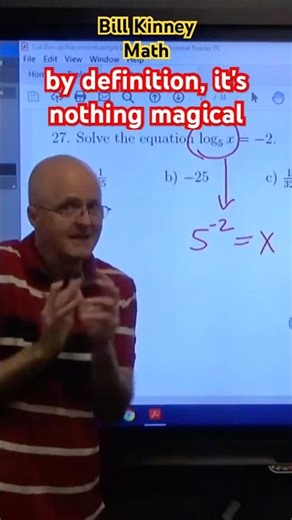log₅(x) = -2 MEANING?!?! (The "Secret" Definition! 🤫)