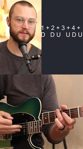 Free 3-Day Strumming Challenge - https://skool.com/guitar Learn the ghost strum technique for guitar! This strumming pattern adds a unique rhythm to your playing. Follow the '1 2 3 4 D DU UDU' pattern and transform your guitar skills. #GuitarTechnique #GhostStrum #GuitarLesson #StrummingPattern #MusicTheory | Guitar Gym Pro