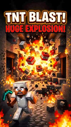 Minecraft Cresh Game GOD TNT BLAST 🤯 #minecraft #shorts #gaming