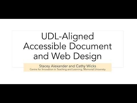 Feb. 27, 2026 - UDL Aligned Accessible Document and Web Design