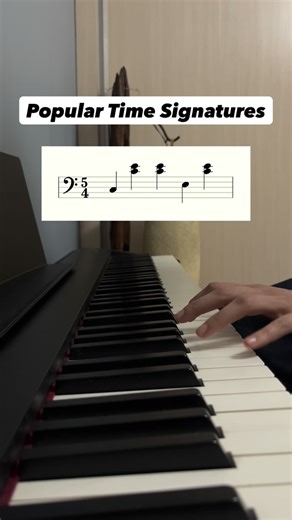 @songa.and on Instagram: "Popular Time Signatures on Piano🎶 #music #piano #musictutorial #timesignatures #musictheory"