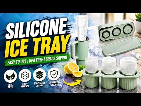 Silicone Ice Cube Tray for Tumbler | 3 Piece Ice Mold Review